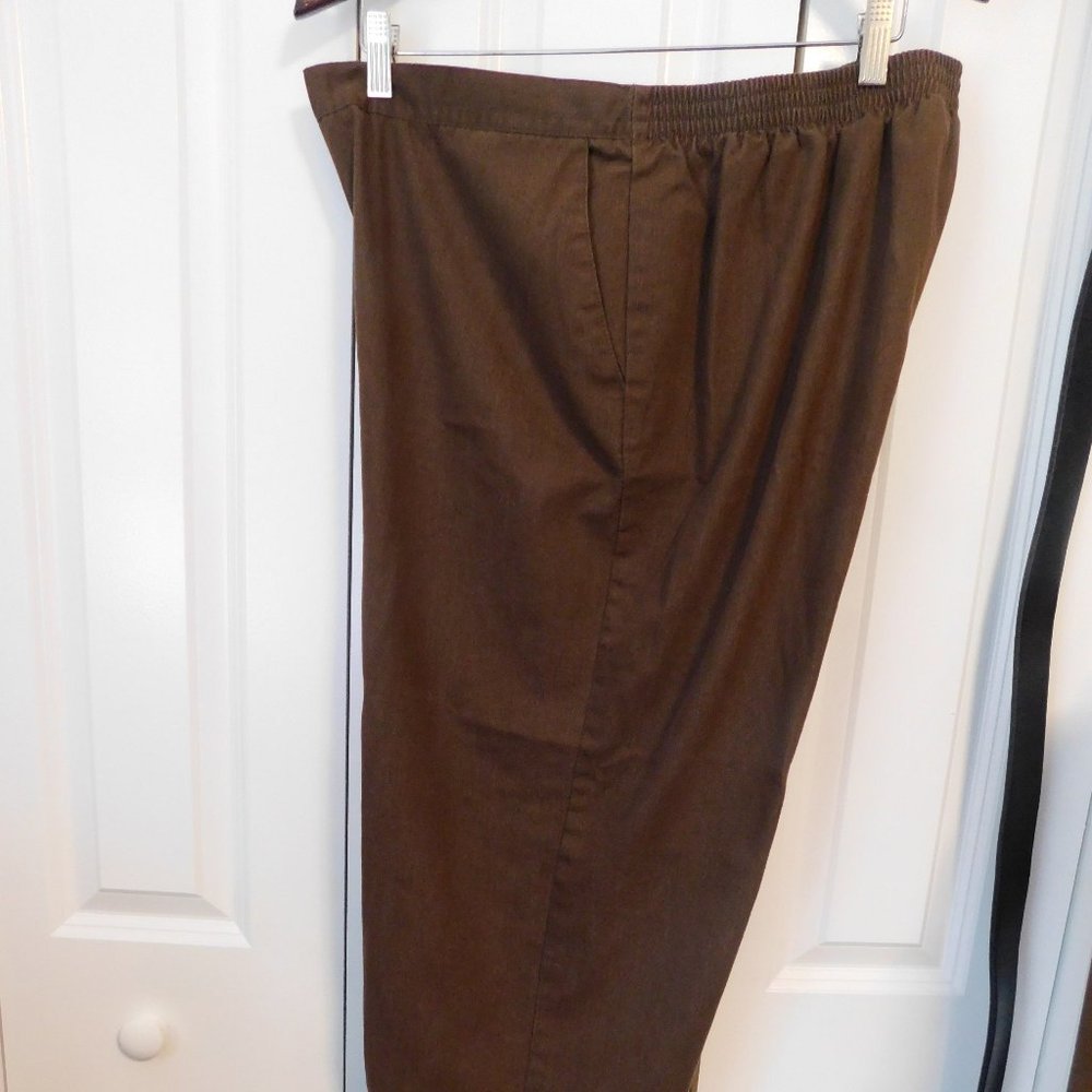 Alfred Dunner Petite - 18P Brown Pants - EUC